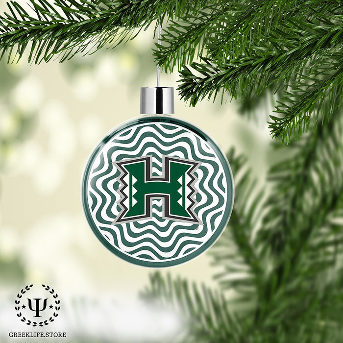 University of Hawaii MANOA Christmas Ornament Flat Round