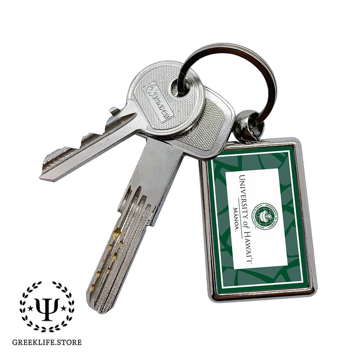 University of Hawaii MANOA Keychain Rectangular