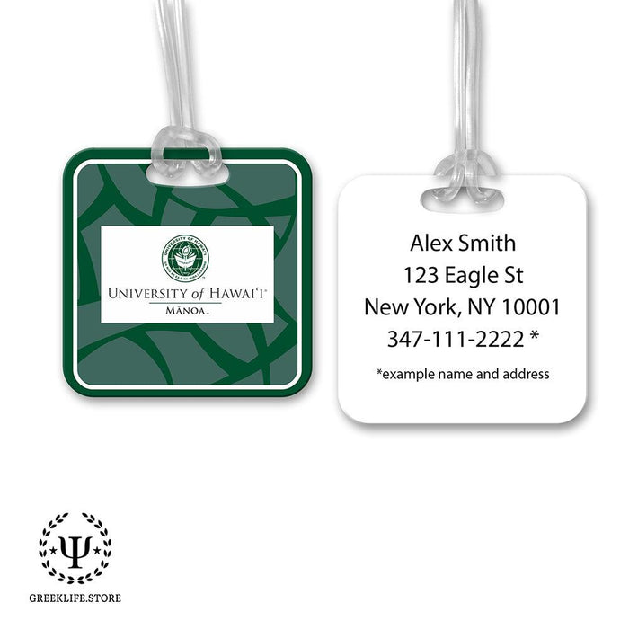 University of Hawaii MANOA Luggage Bag Tag (square)