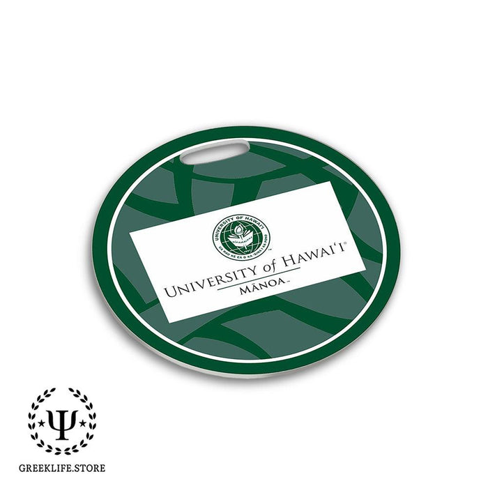 University of Hawaii MANOA Luggage Bag Tag (round)