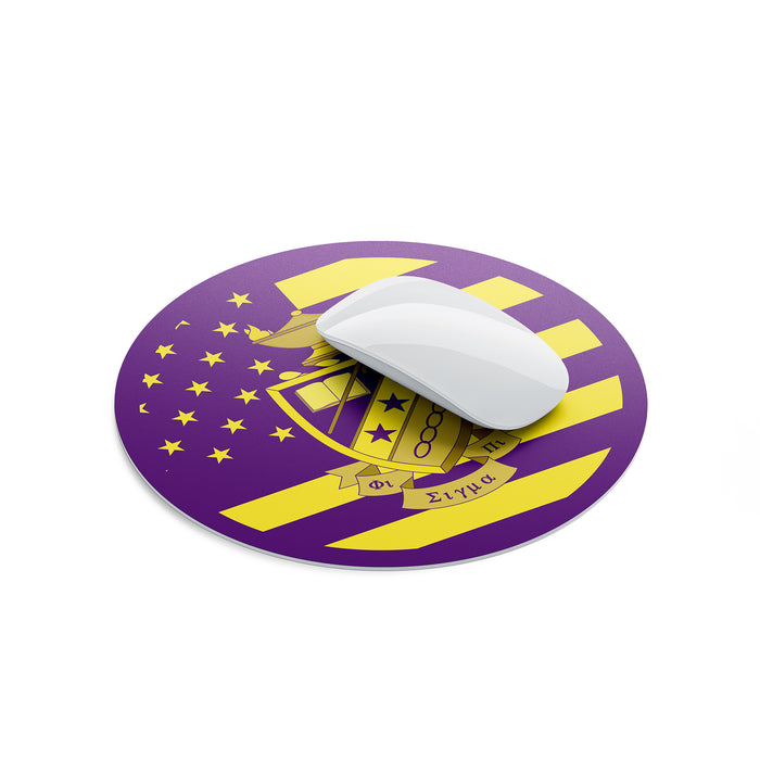 Phi Sigma Pi Mouse Pad Round