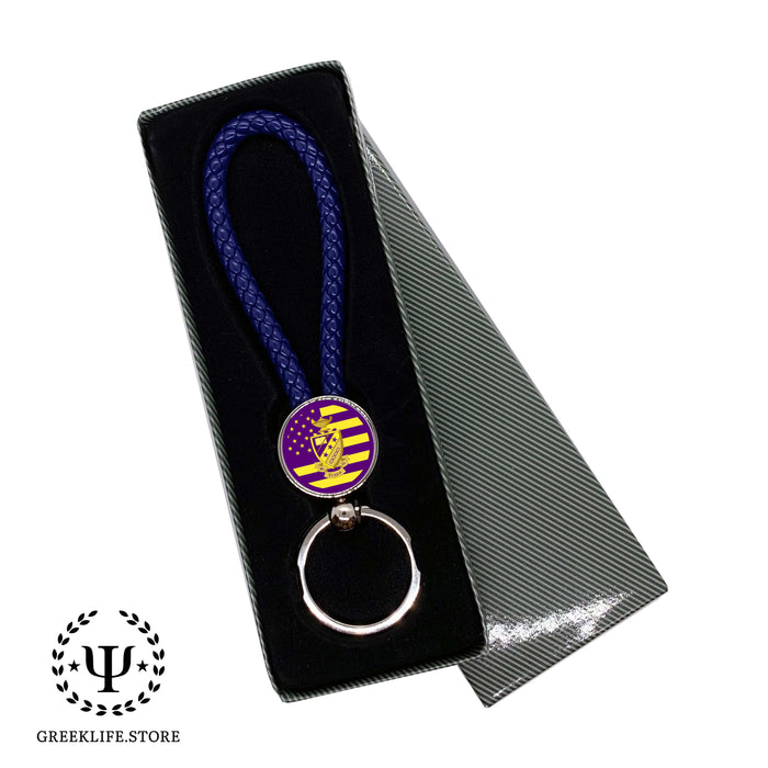 Phi Sigma Pi Key chain round