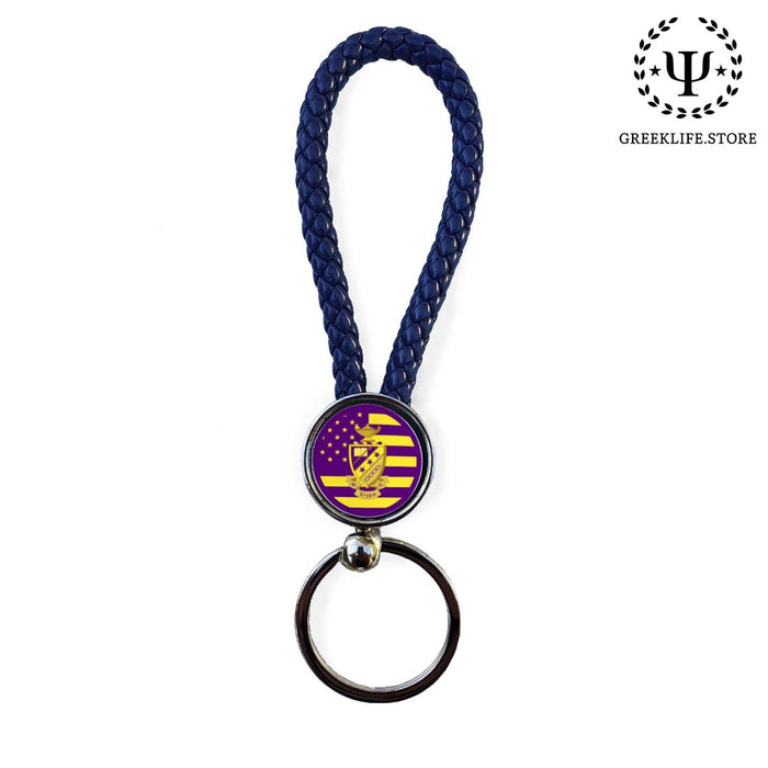 Phi Sigma Pi Key chain round