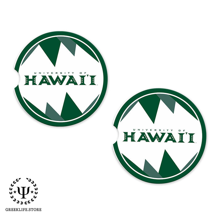 University of Hawaii MANOA Car Cup Holder Coaster (Set of 2)