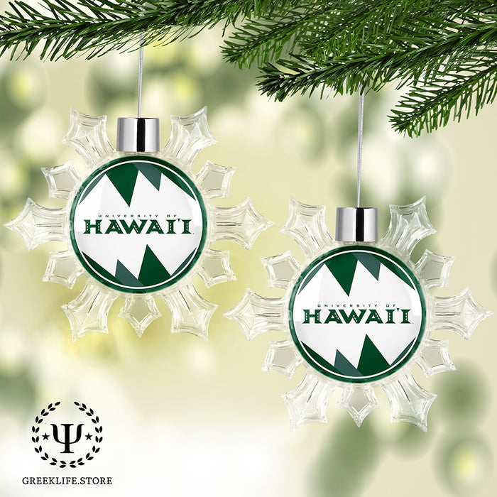 University of Hawaii MANOA Christmas Ornament - Snowflake