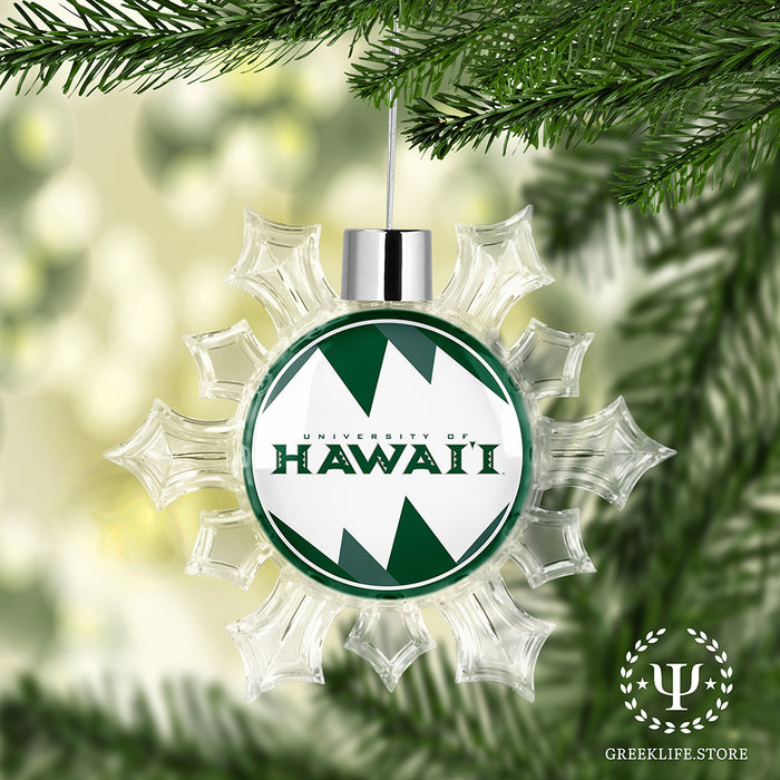 University of Hawaii MANOA Christmas Ornament - Snowflake