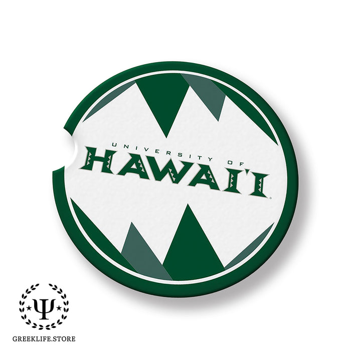 University of Hawaii MANOA Car Cup Holder Coaster (Set of 2)