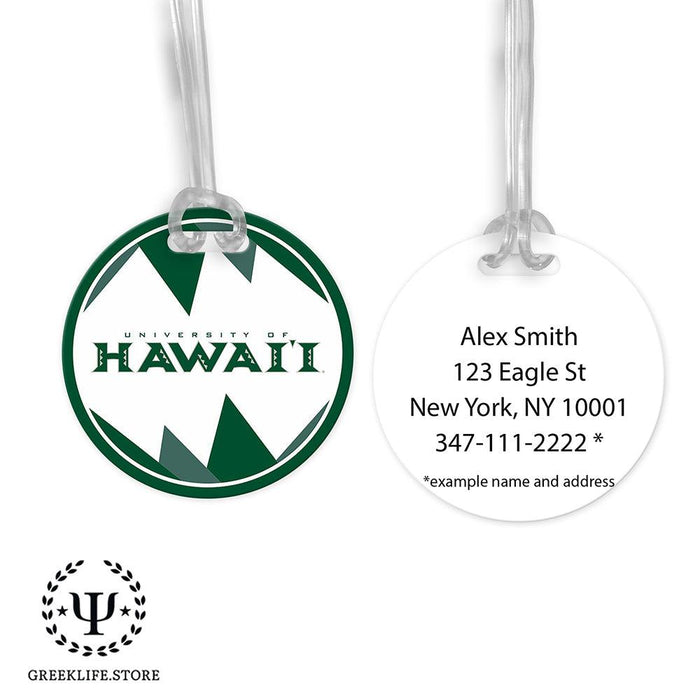 University of Hawaii MANOA Luggage Bag Tag (round)