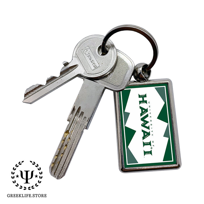 University of Hawaii MANOA Keychain Rectangular