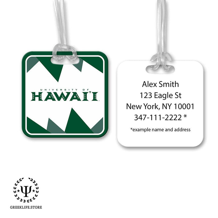 University of Hawaii MANOA Luggage Bag Tag (square)