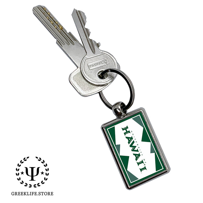 University of Hawaii MANOA Keychain Rectangular