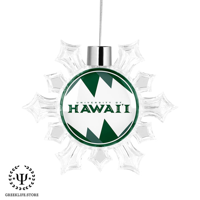 University of Hawaii MANOA Christmas Ornament - Snowflake