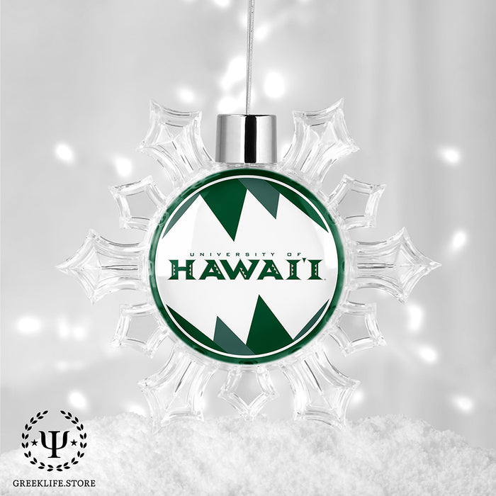 University of Hawaii MANOA Christmas Ornament - Snowflake