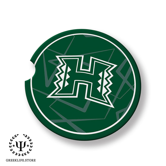 University of Hawaii MANOA Car Cup Holder Coaster (Set of 2)