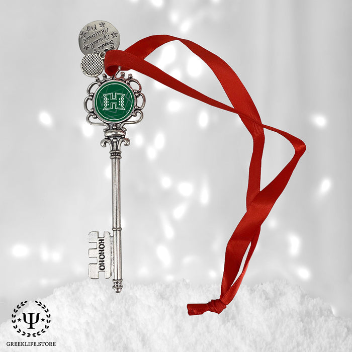 University of Hawaii MANOA Christmas Ornament Santa Magic Key