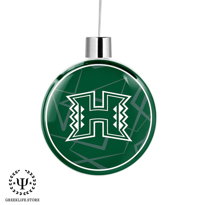 University of Hawaii MANOA Christmas Ornament Flat Round