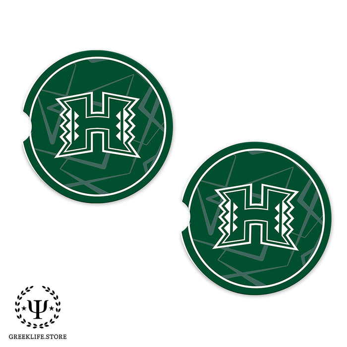 University of Hawaii MANOA Car Cup Holder Coaster (Set of 2)