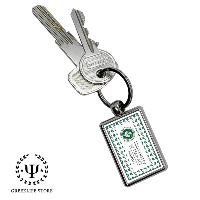 University of Hawaii MANOA Keychain Rectangular