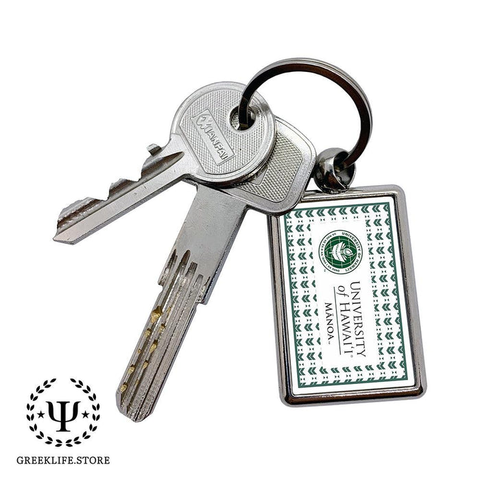 University of Hawaii MANOA Keychain Rectangular