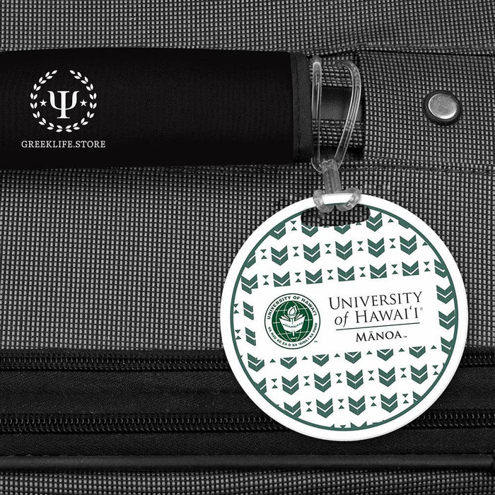 University of Hawaii MANOA Luggage Bag Tag (round)