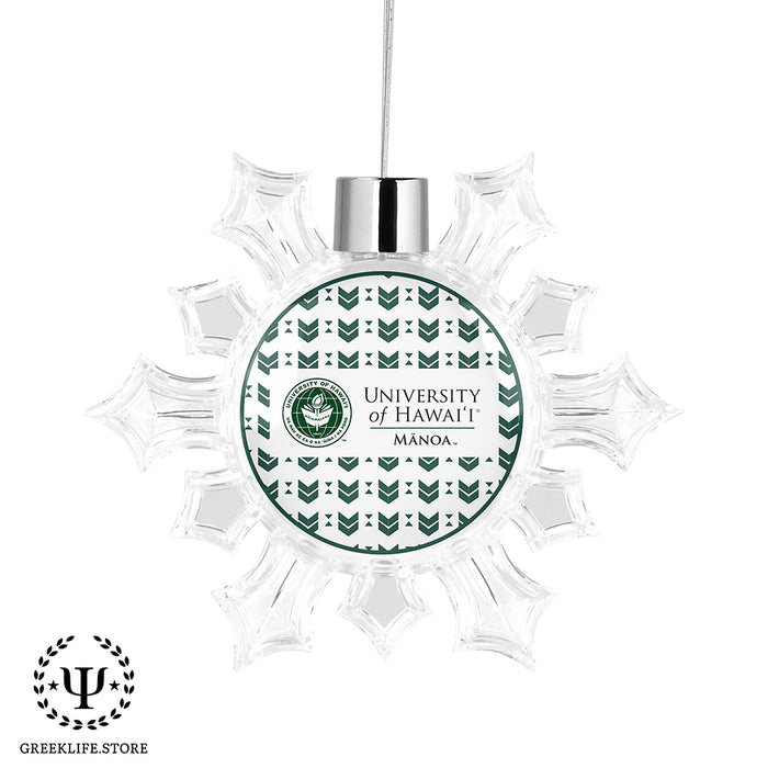 University of Hawaii MANOA Christmas Ornament - Snowflake