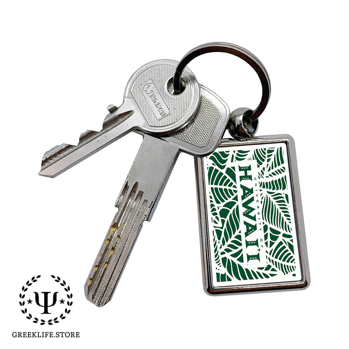 University of Hawaii MANOA Keychain Rectangular