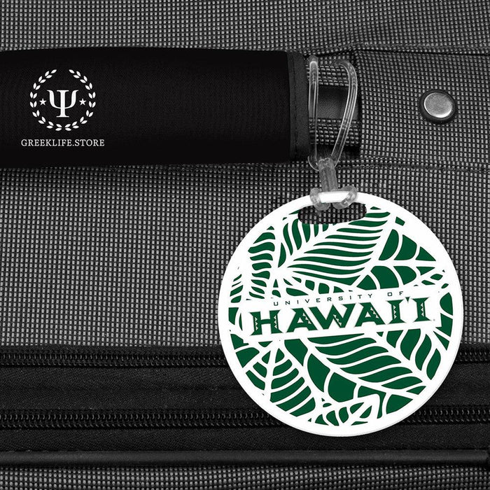 University of Hawaii MANOA Luggage Bag Tag (round)