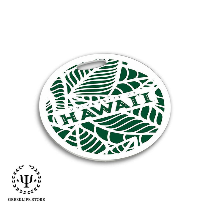 University of Hawaii MANOA Luggage Bag Tag (round)