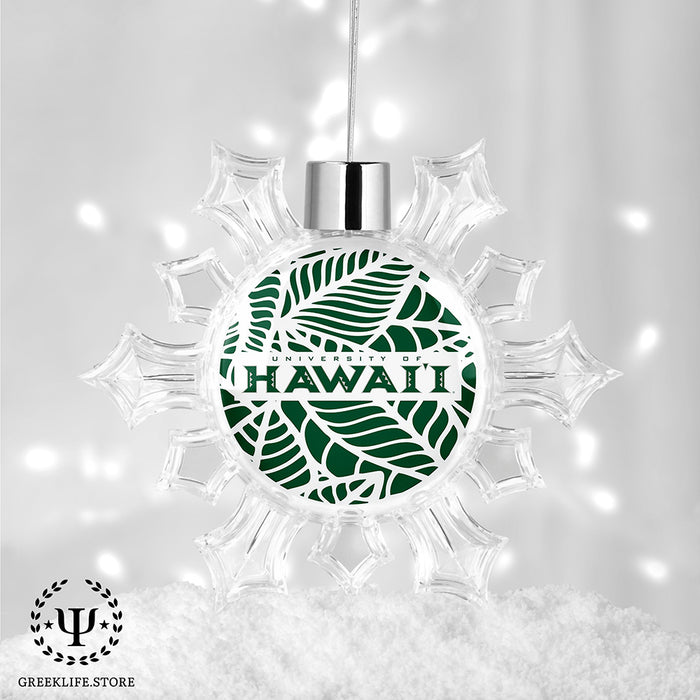 University of Hawaii MANOA Christmas Ornament - Snowflake