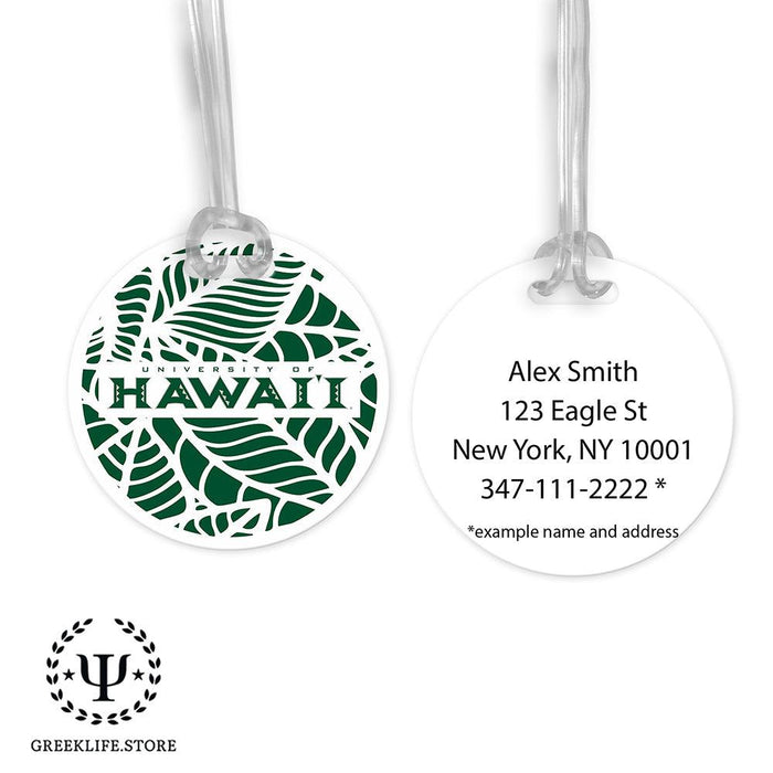 University of Hawaii MANOA Luggage Bag Tag (round)