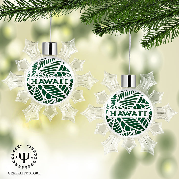 University of Hawaii MANOA Christmas Ornament - Snowflake