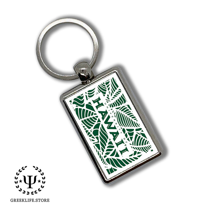 University of Hawaii MANOA Keychain Rectangular