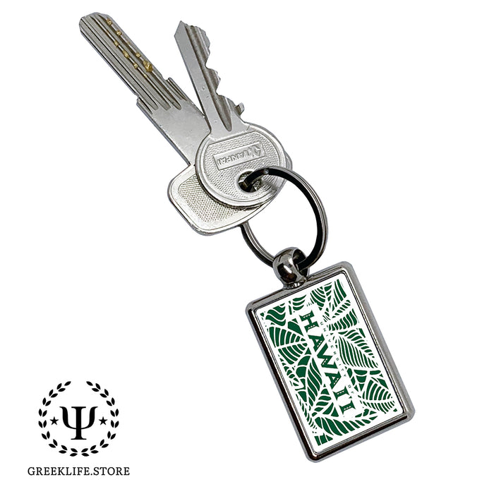 University of Hawaii MANOA Keychain Rectangular