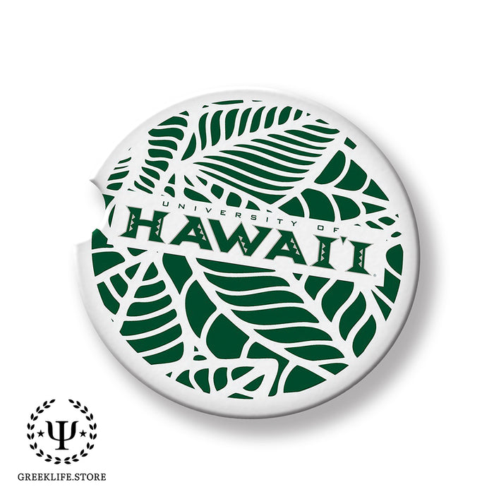 University of Hawaii MANOA Car Cup Holder Coaster (Set of 2)