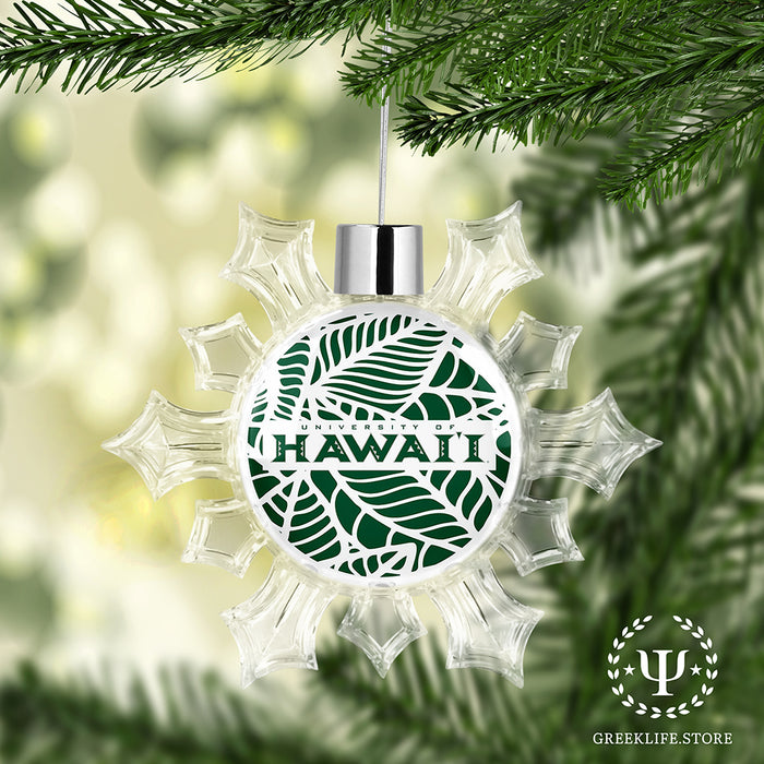 University of Hawaii MANOA Christmas Ornament - Snowflake