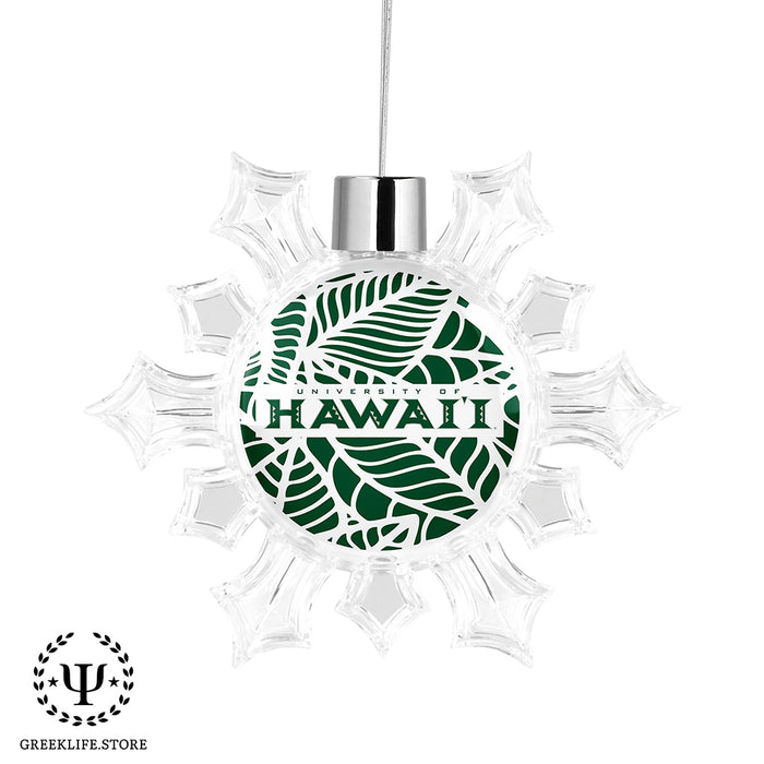 University of Hawaii MANOA Christmas Ornament - Snowflake