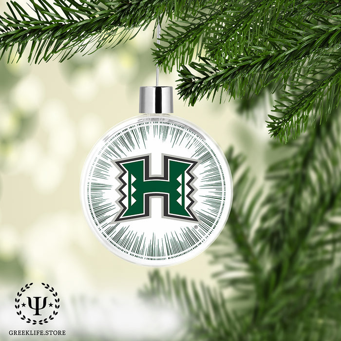 University of Hawaii MANOA Christmas Ornament Flat Round