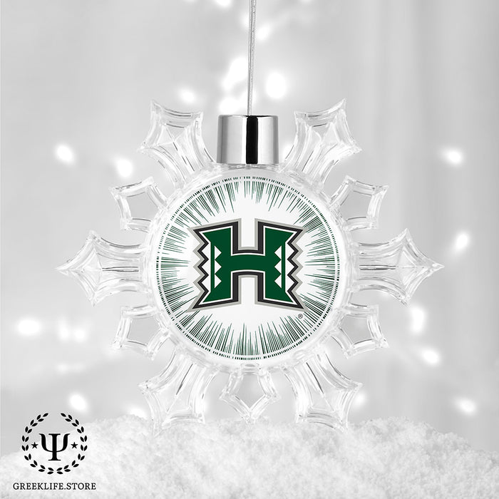 University of Hawaii MANOA Christmas Ornament - Snowflake