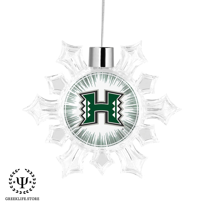 University of Hawaii MANOA Christmas Ornament - Snowflake