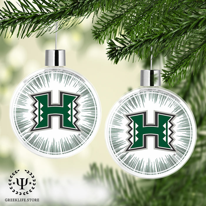 University of Hawaii MANOA Christmas Ornament Flat Round