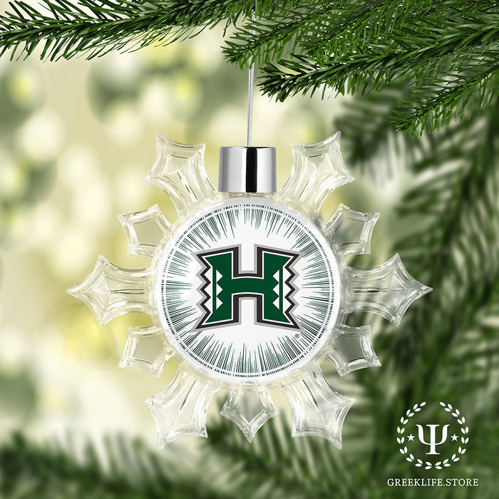 University of Hawaii MANOA Christmas Ornament - Snowflake