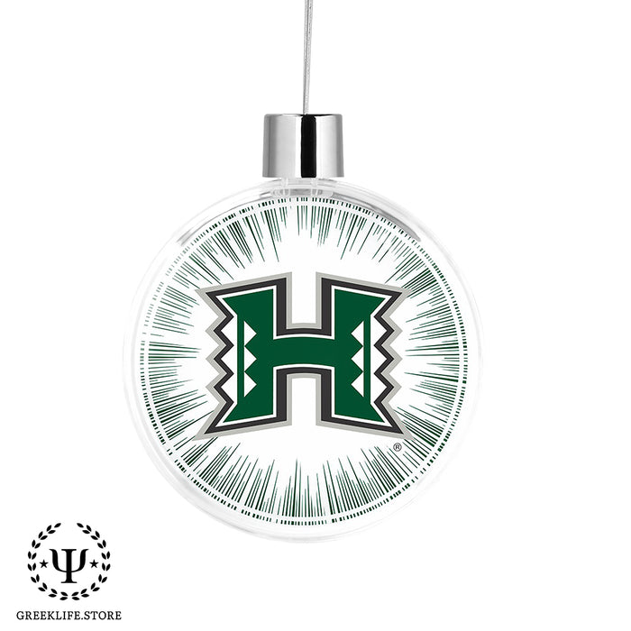 University of Hawaii MANOA Christmas Ornament Flat Round