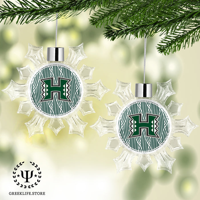 University of Hawaii MANOA Christmas Ornament - Snowflake