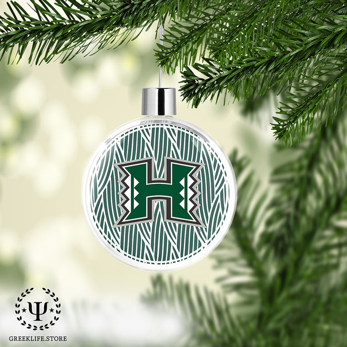 University of Hawaii MANOA Christmas Ornament Flat Round