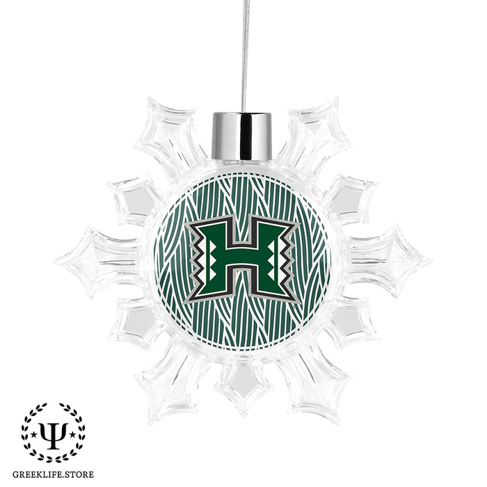 University of Hawaii MANOA Christmas Ornament - Snowflake