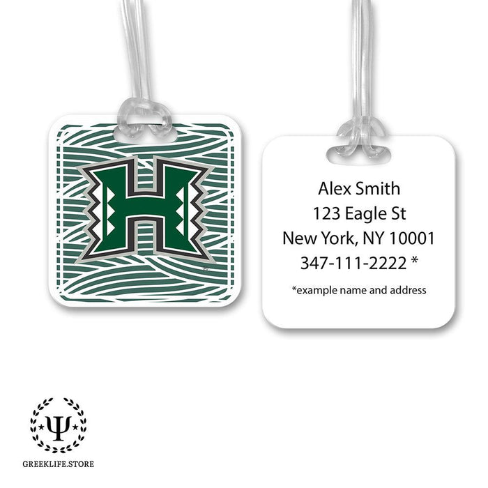 University of Hawaii MANOA Luggage Bag Tag (square)