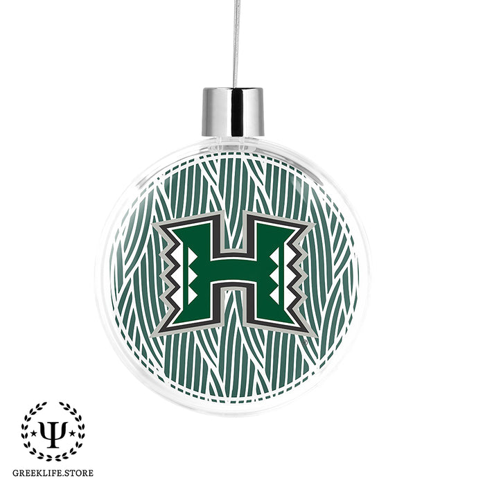 University of Hawaii MANOA Christmas Ornament Flat Round