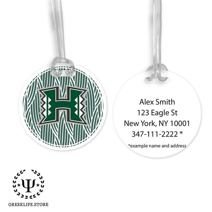 University of Hawaii MANOA Luggage Bag Tag (round)