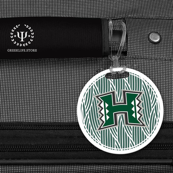 University of Hawaii MANOA Luggage Bag Tag (round)