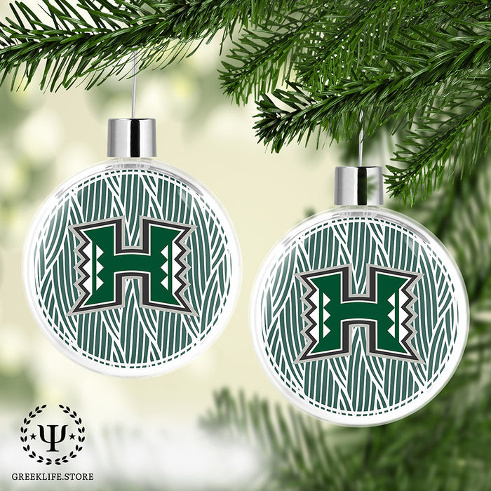 University of Hawaii MANOA Christmas Ornament Flat Round